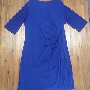 Kiara Royal Blue 3/4 Sleeve Dress
